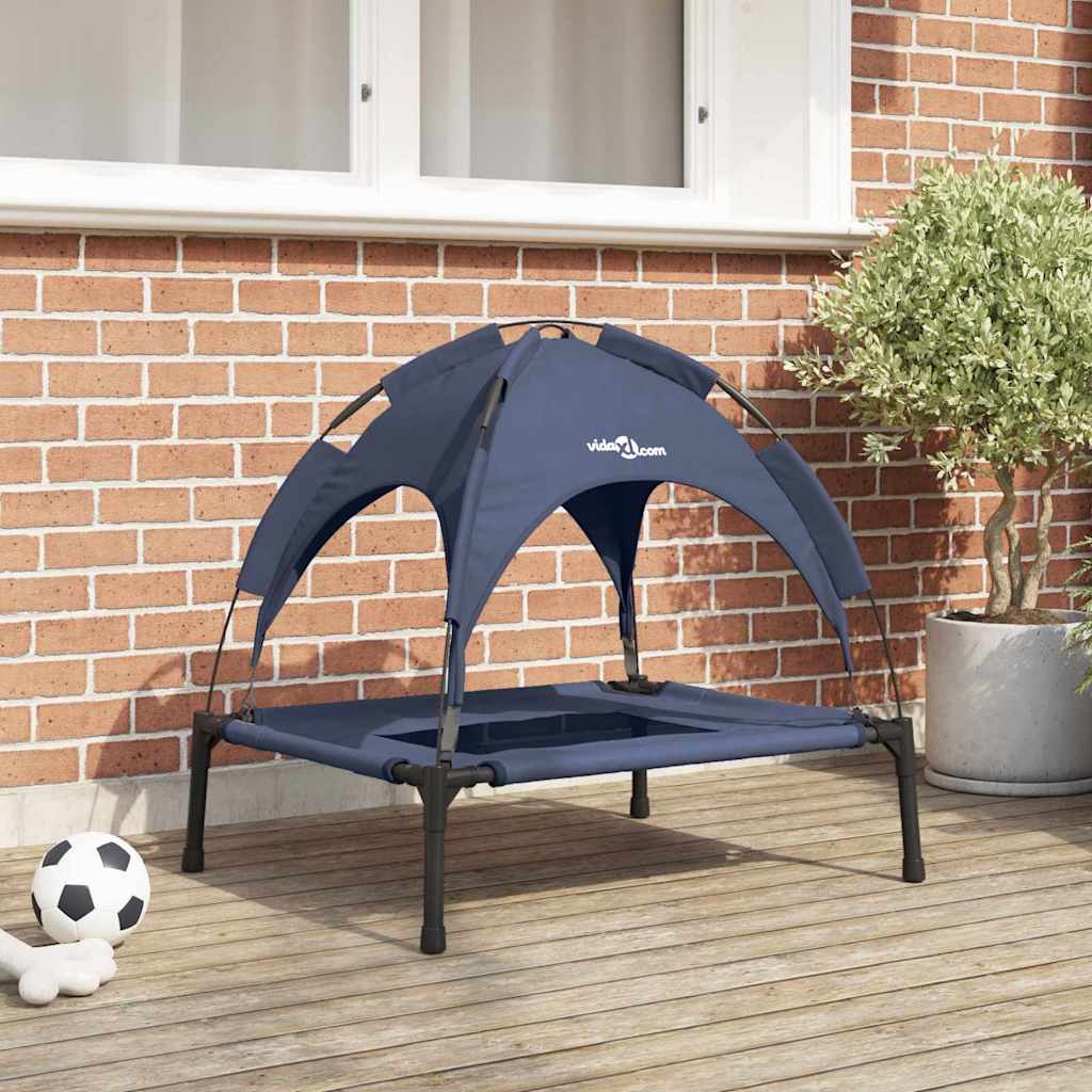 VidaXL Hondenbed marineblauw 92 x 77 x 82,5 cm staal
