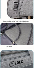 NNETM Pet Rolling Carrier with Detachable Wheels